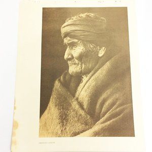 Vintage Geronimo Apache Portrait by Edward Curtis